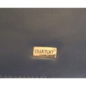 Buxton Navy Blue Faux Leather Walllet Minimalist